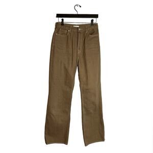 Clane brown dye boot cut denim jeans 11111-7312 Sz 2